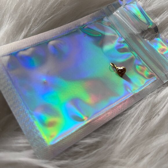 14K Yellow Gold Brown Diamond Heart Charm - Picture 5 of 5